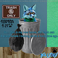 Maxfluff Inside The Trash Can (4K Remaster) by MaxfluffTheCoonFox2002
