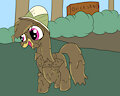 Random muddy pony Daring Do by mucky