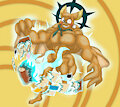 Onyn Ring and Cheezborger - Muscular by Skyblue2005