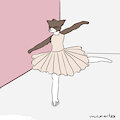 BALLET CAT by MakukuArt25