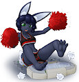 Selene's paw cheer by AlloyRabbit