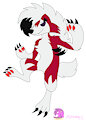 Umbra The Midnight Lycanroc [TrueTeleBugsFan468] by MangledTheArcticWolf