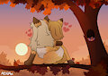 Commission sunset art for Miu & KistuNess :3 by AlexUmkaArt