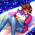 Hugging a pillow by Kedarianare