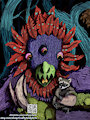 Monster and Pet Raccoon by CraftyAndyArt