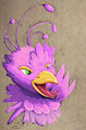 Excited Peacock Portrait by GyroTech