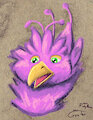 Surprised Peacock Portrait by GyroTech