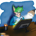 Gift for Mitch The Coyote by SinisterSlyFox