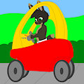 Playing with my toy car by FoxPatronus