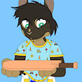Bringing daddy the Paddle/belt by FoxPatronus