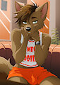 Working at Femboy Hooters (NO TEXT) by AriesArtist