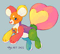 Palette Heart Pillowing by Flipside