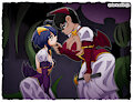 Baiser&Reddina(OC) by Darkadibuja