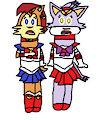 Sally Moon And Blaze Mars In Shock by jeremycrimson