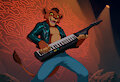 Kovu playing Keytar by Kovu1508