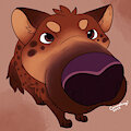 Hyena snout by Caramelcorgi