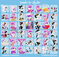 Zander & Skylar Telegram Stickers by pandapaco