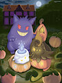 Ghost Family, Pokemon Pumpkin Patch by Mewscaper
