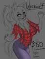 Werewolf YCH by JenessaReika