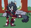 Codi the ferret by Lizabuguwu