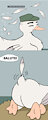 A merganser gets DRAFTED PART 3 by MicroMoonman