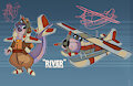 character design: RIVER THE OTTERPLANE by ChesterRaccoon