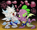 Tipsy Spike/Cygnet bubbles! by Foxlover91