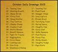 October Daily Drawings 2025 by AlloyRabbit