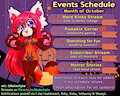 October Schedule by Malachyte