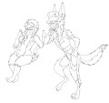 More BriarxMacCready toons by LittleFoxoid