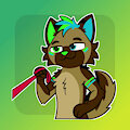 Leash sticker YCH for Dexter by AlexUmkaArt