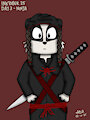 Inktober 2025: Day 3: "Ninja" by Matathesis