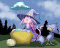 Witch Espeon's laundry day