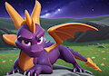 Spyro HQ Wallpaper - Spyro looking at you very deeply