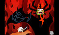 Jack vs Aku by meatboom