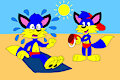 Alex the Fox's Bucket Splashed Alan the Fox at the Beach