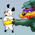 Dottie Coyote, Sheep Thief, commando by mreiof