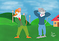 Geronimo and Thea in The Bad Guys Style!