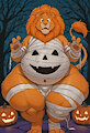 [AI] Thicc Halloween Brave Heart Lion!! by MajorLionhunk