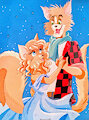 Chester And Abby by FoxyFlapper