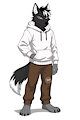 Caine the tough Wolf by TheGoldenRuffle