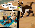 Beach Play (Dog TF) by Crayawn
