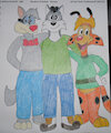 Flash, Wilford, and Bonkers by FlashTimberwolf