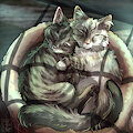 Cabbage and Shinichi Cuddles
