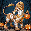 [AI] Halloween Leomon Taur!!