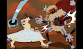 Jack vs Ultra robots by meatboom