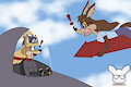 Coyote Air Pirate Girl Meets Acme Coyote Girl!