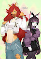 Kejah and Isabell as Panty and Stocking part. 1 by 808fur
