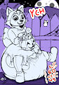 Puffy trick and treat ych by KASTMI