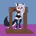 Loona Trapped in a Pillory (Commission)